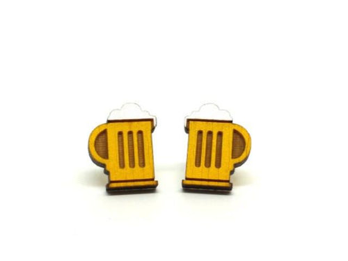 [un]possible cuts earrings - Beer Mug