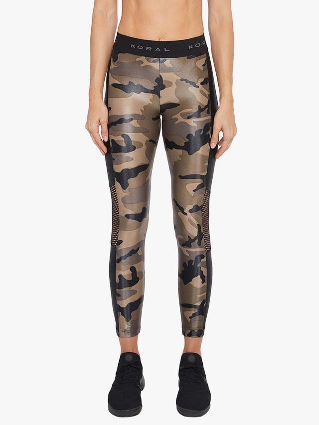 Koral Infinity High Rise Cropped Legging - Camo with Black – C.O.R.E. grow  strong.