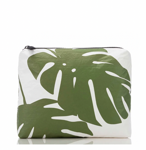 Aloha Small Monstera - Seaweed/White