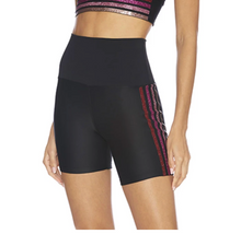 Load image into Gallery viewer, Beach Riot Bike Short Multi Stripe-Pink/Red