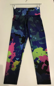 Terez High Rise Capri- Deep Sea Camo