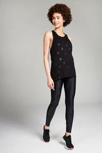 Load image into Gallery viewer, Terez Foil printed legging Skull - Black